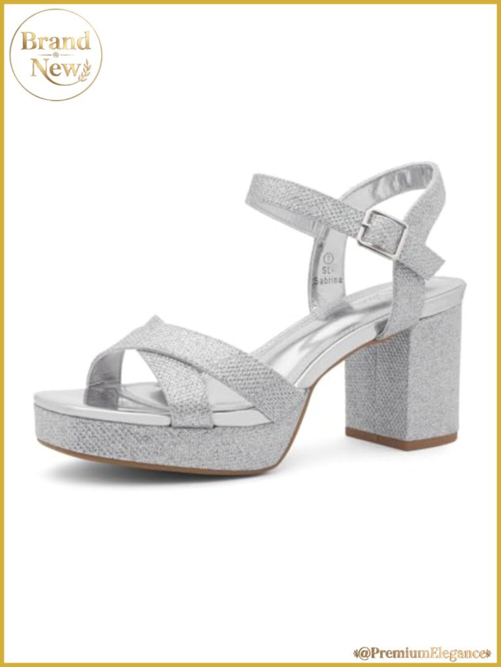 Platform Heeled Sandals Chunky Block Heel Square Toe Ankle Strap